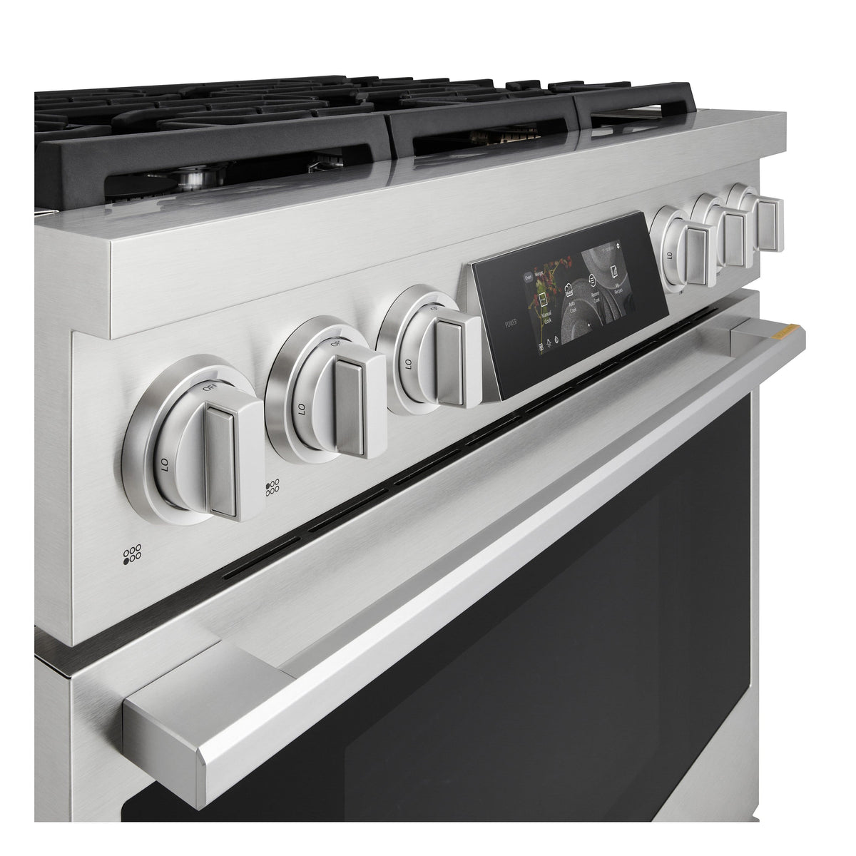 LG - SIGNATURE 36-in Wide 6.3 Cu. Ft. Slide-In Gas True Convect Pro Range with 6 Burners, AirFry, and UltraHeat 23K Burner - Stainless Steel