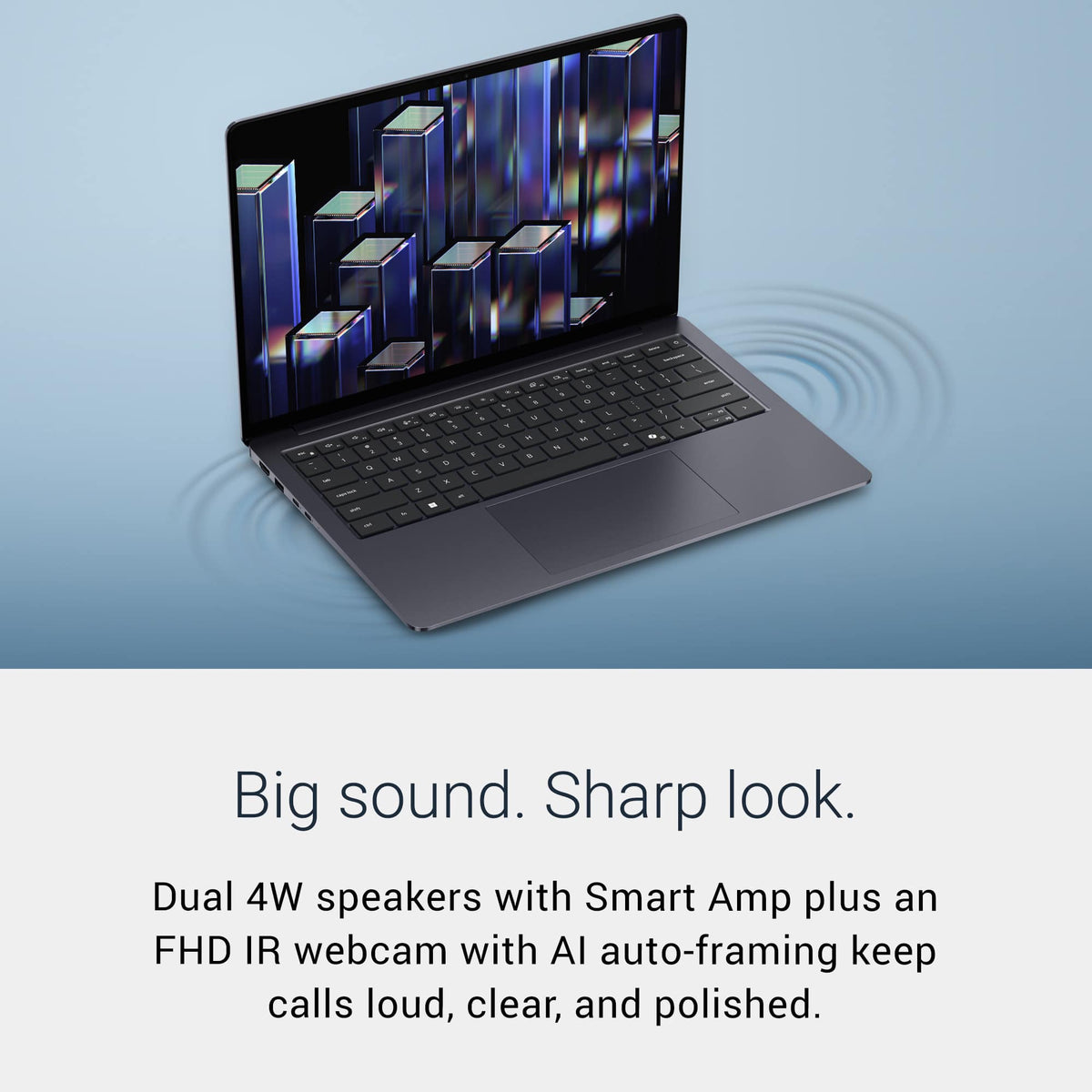 Dell - 14" 2K Touchscreen Laptop - Intel Core Ultra 7 355 2026 - 16GB Memory - 512GB Storage - Copilot+ PC - Celestial Blue