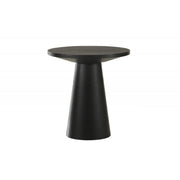 Mesa de consola redonda con base de pedestal