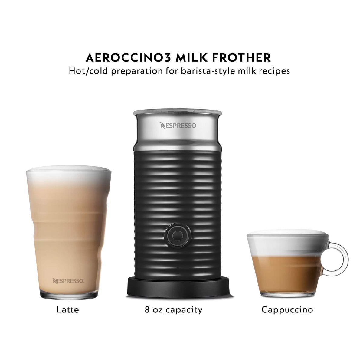 Nespresso - Vertuo Next Deluxe Bundle by Breville - Dark Chrome