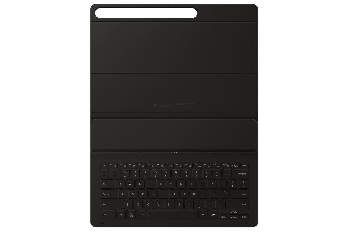 Samsung - Galaxy Tab S10 FE+ Book Cover Keyboard Slim AI Key - Black