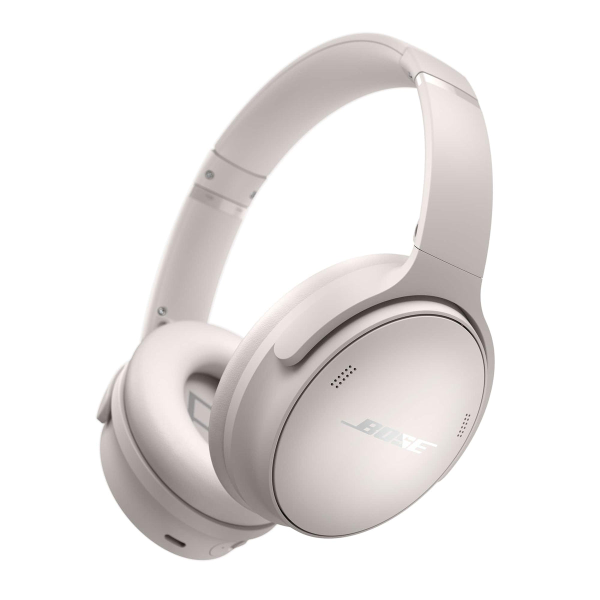 Bose - QuietComfort Wireless Noise Cancelling Over-the-Ear Bluetooth Headphones - White Smoke