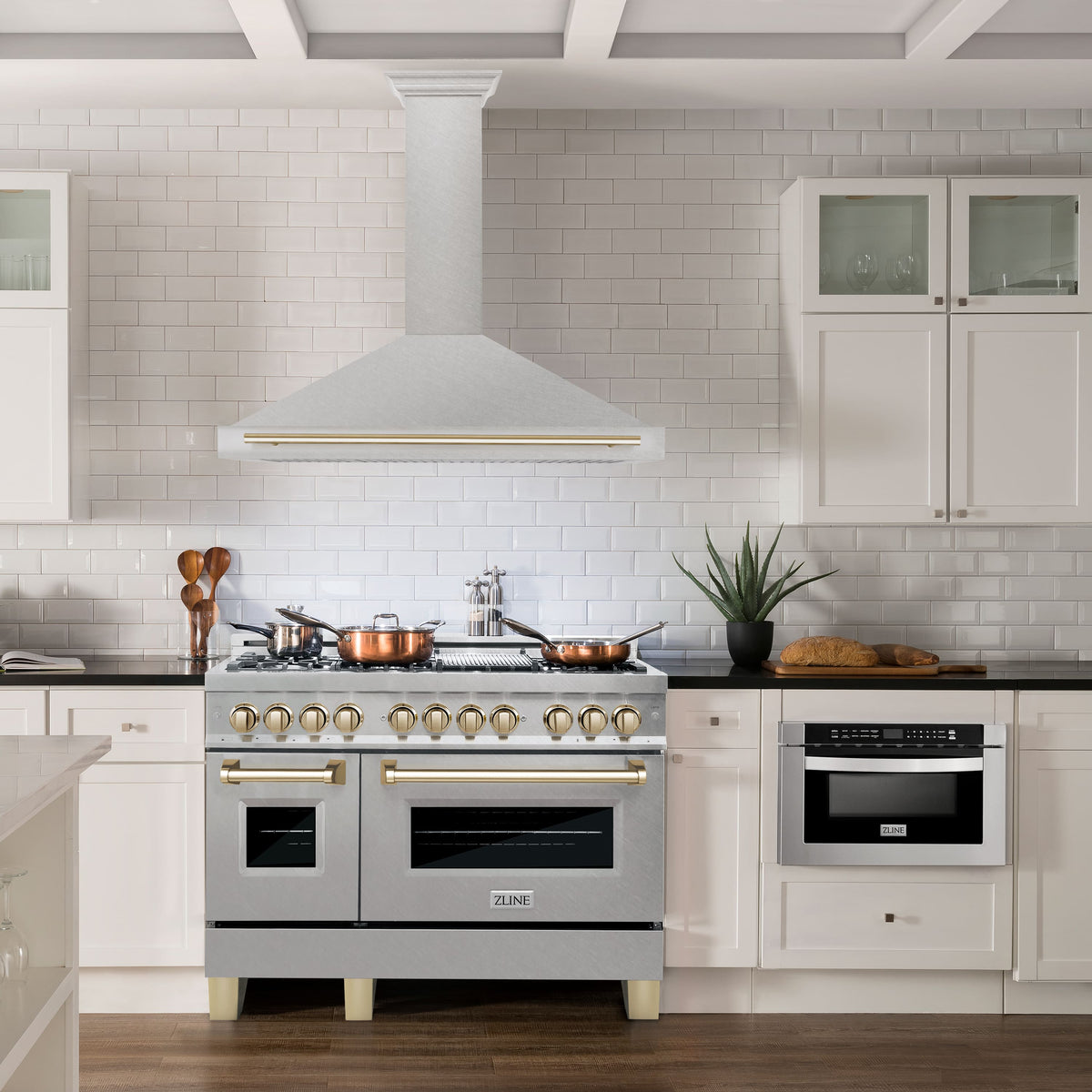 ZLINE Autograph Edition - 48 inches - Externally Vented - Wall Range Hood - Stainless Steel