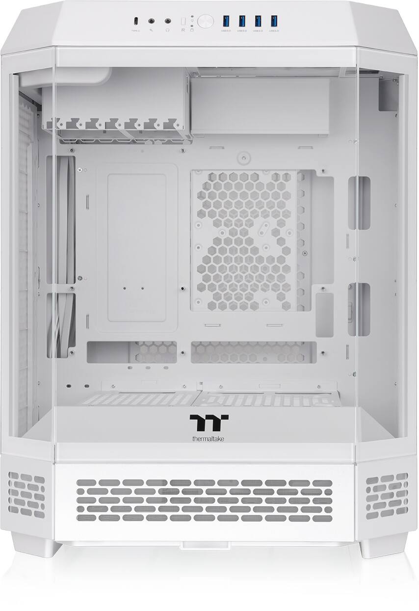 Thermaltake - Tower 600 Mid Tower ATX PC Case - Snow