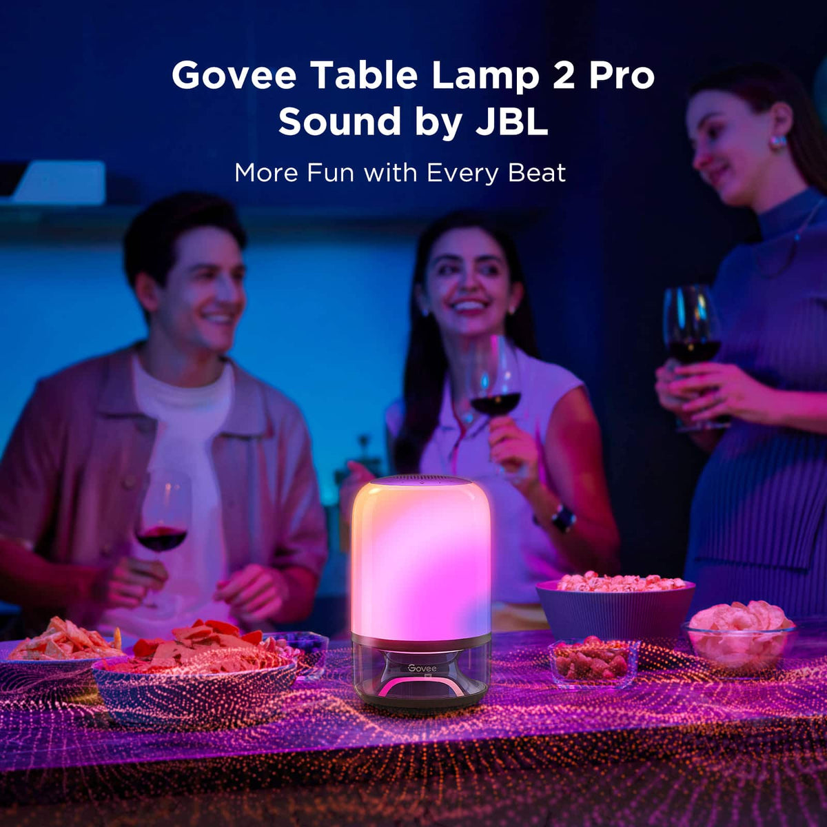 Govee - Smart Table Lamp 2 Pro Sound by JBL - Multi