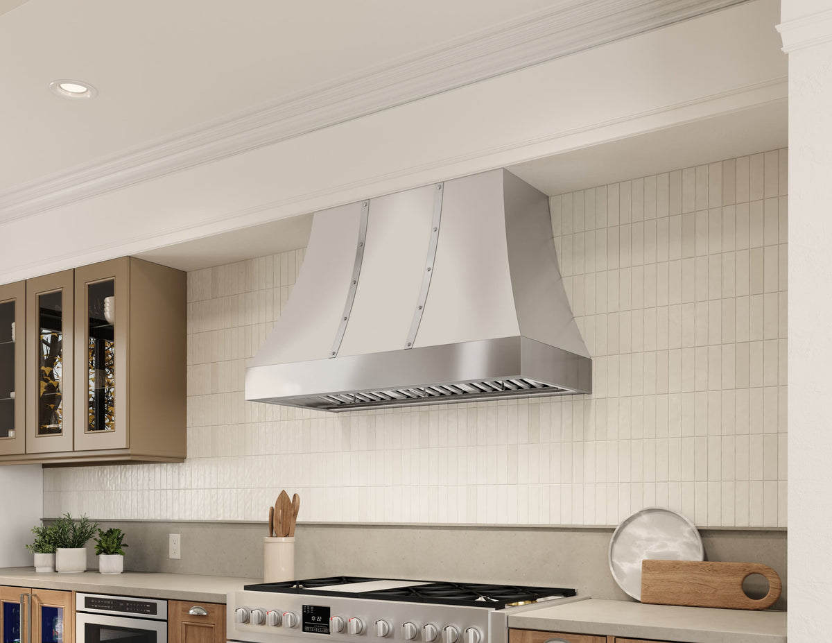 Zephyr - 36 inches - Externally Vented & Externally Vented - Shell Range Hood - Stainless Steel