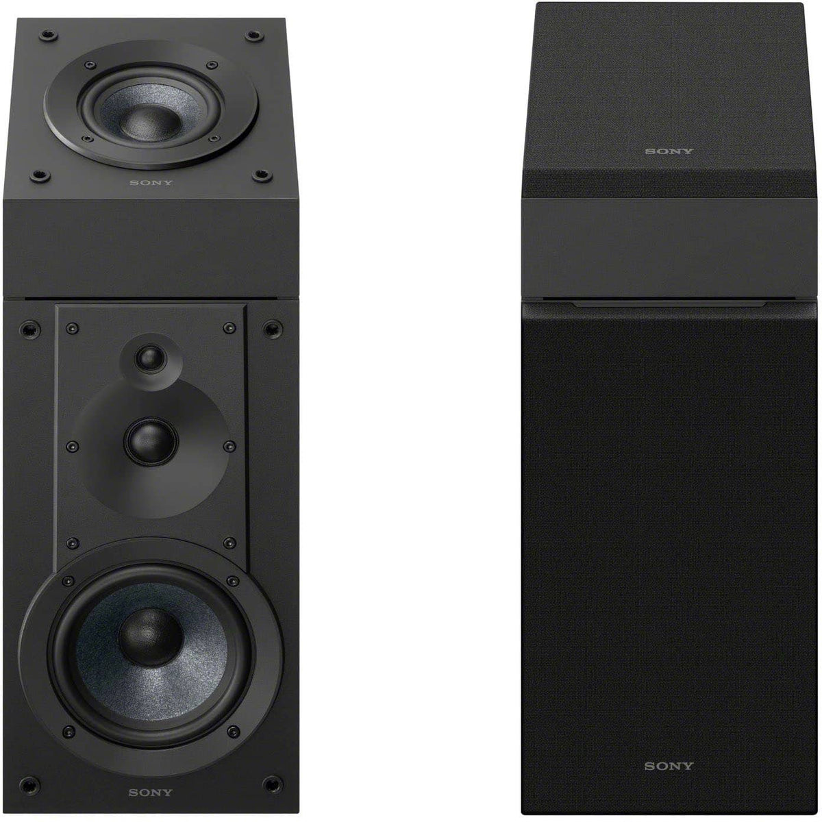 Sony - CS Speakers - 3-way 3-driver hi-res Bookshelf speakers (2025) pair - Black