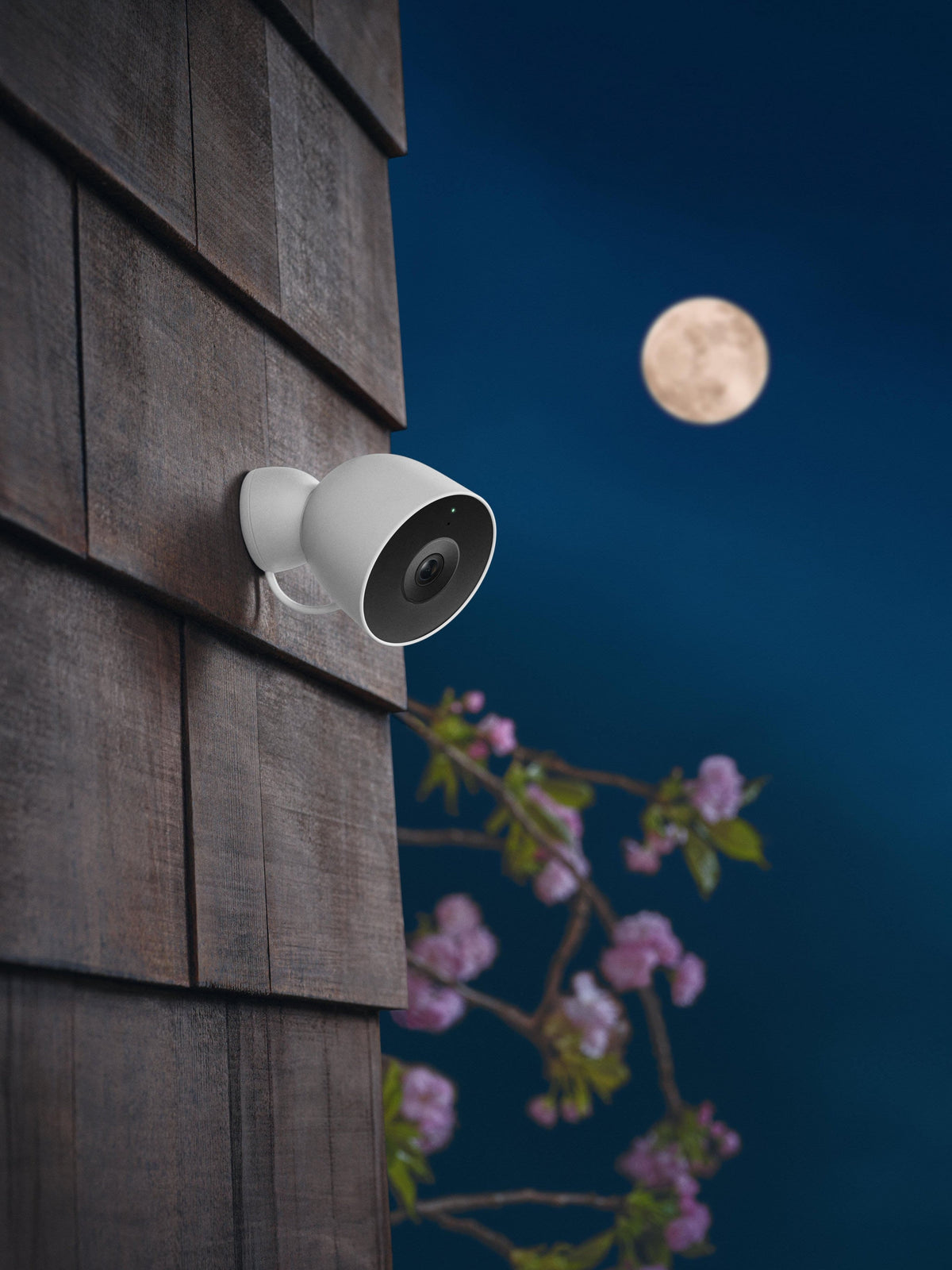 Google - Nest Cam Outdoor (wired, 2nd gen) - 2K Video and Gemini - 2-Pack - Snow