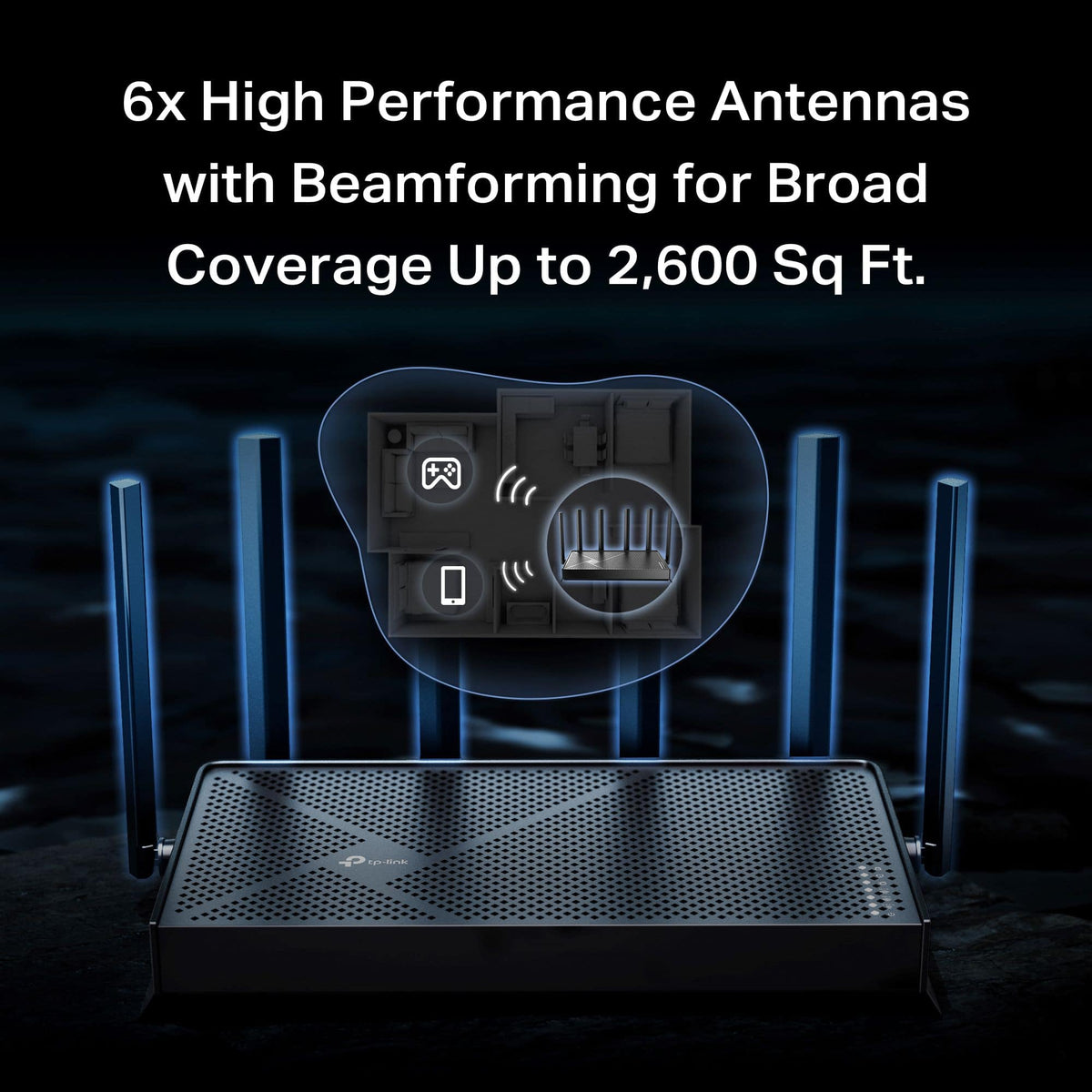 TP-Link - Archer BE9700 Tri-Band Wi-Fi 7 Router - Black