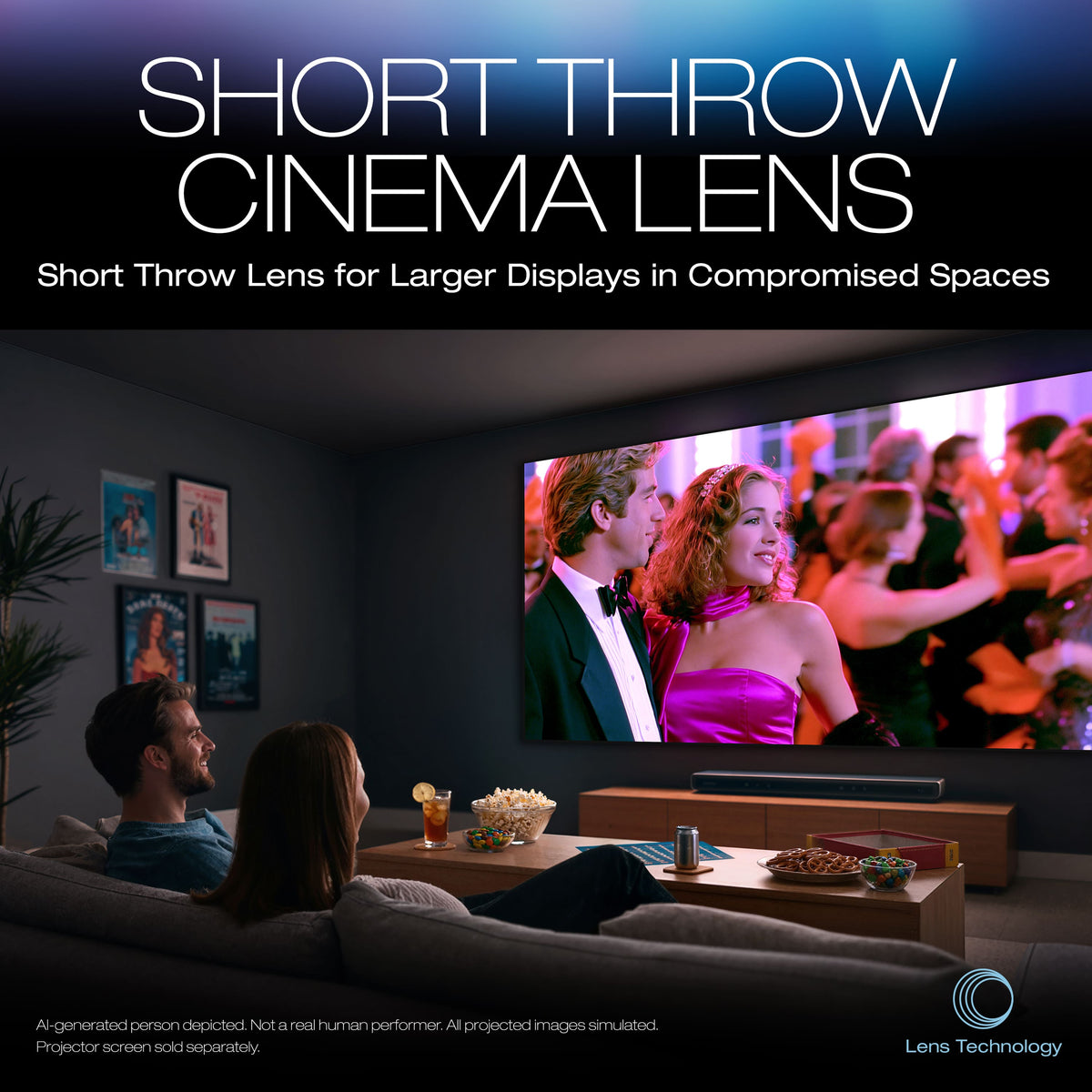 Epson - Home Cinema LS7500 4K HDR Short Throw Laser Projector, 3,500 Lumens of Color and Brightness, 3LCD, HDR - White