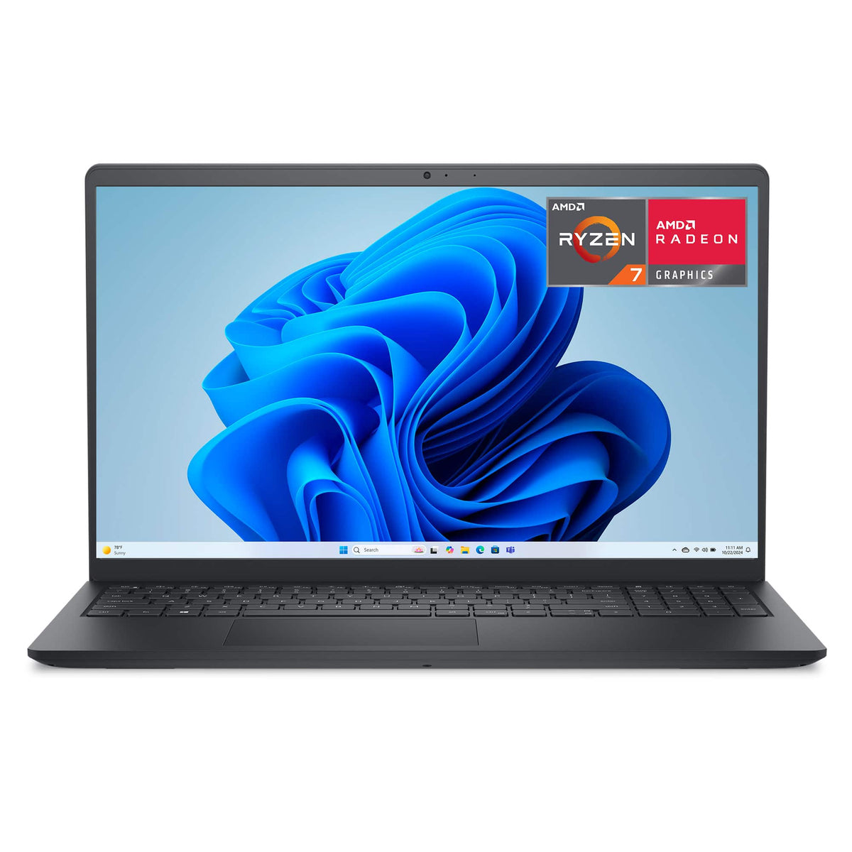 Dell - 15.6" 2K Touchscreen Laptop - AMD Ryzen 7 7000 Series-7730U 2023 - 16GB Memory - 512GB Storage - Carbon Black