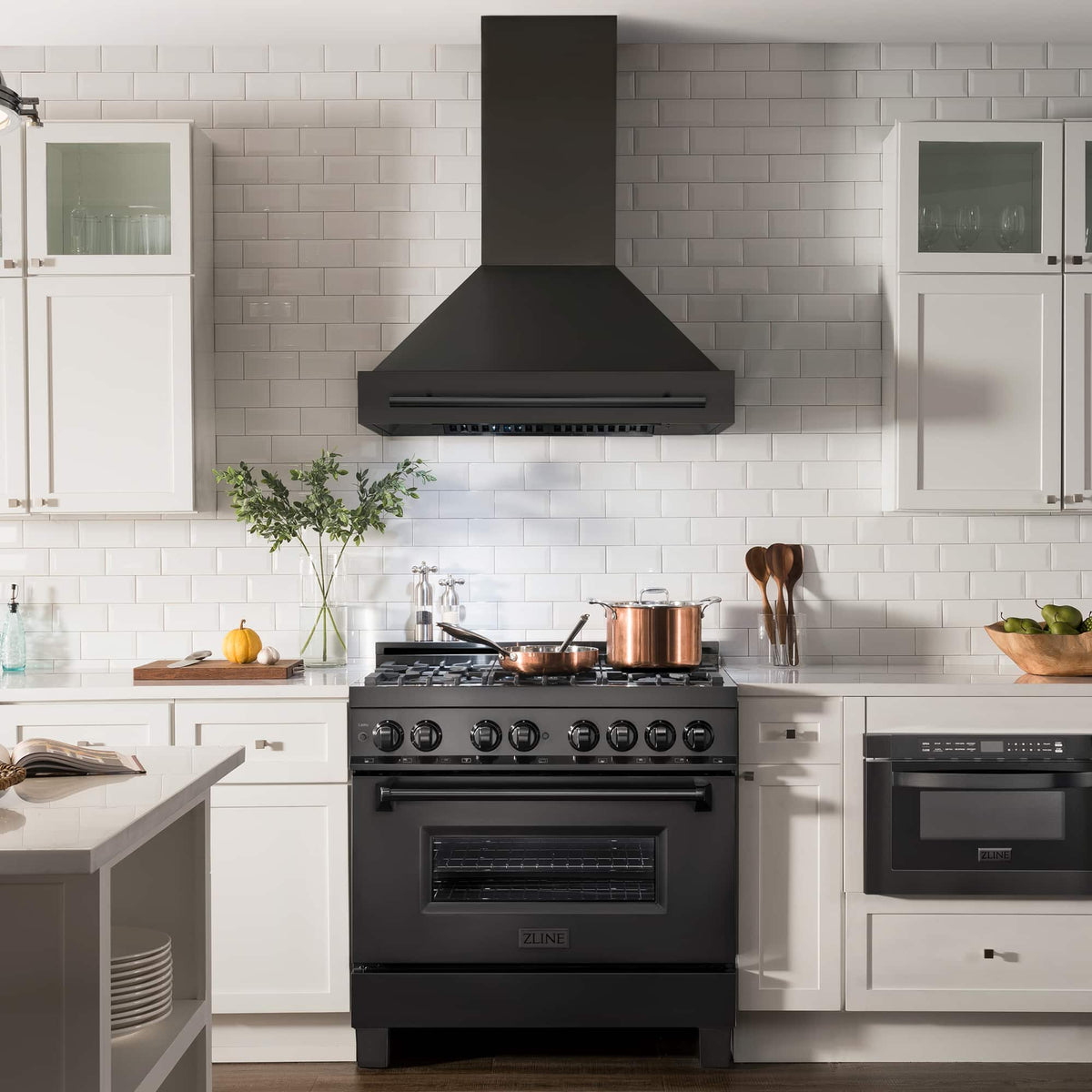 ZLINE - 30 inches - Convertible & Externally Vented - Wall Range Hood - Black