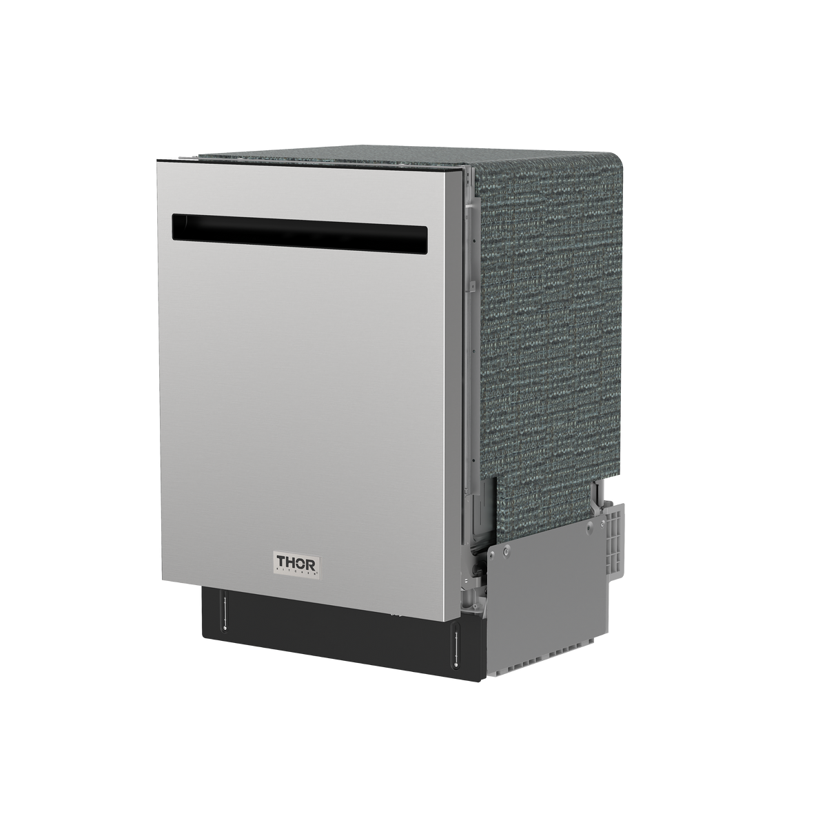 Thor Kitchen - 24" Top Control Built-In Dishwasher Stainless Steel Tub with Pocket Handle, 51 dBA - Stainless Steel