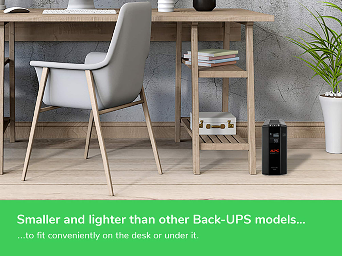 APC - Back-UPS Pro 1050VA Retail, 1050VA, 600W, 8 outlets - Black
