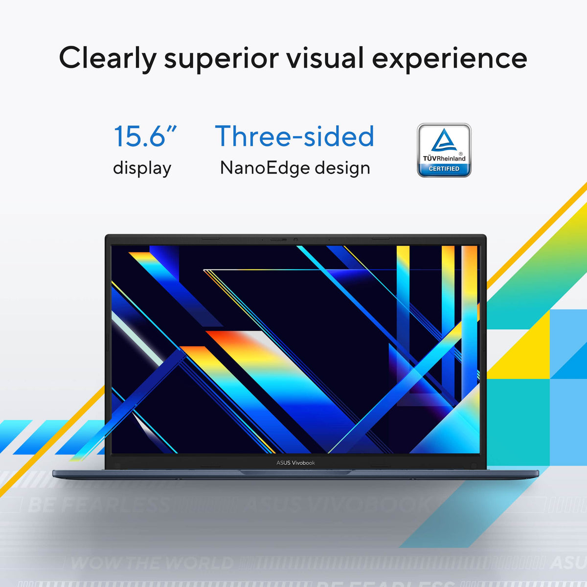 ASUS - Vivobook 15 15.6" FHD Laptop - Intel Core 3 100U (2024) - 8GB Memory - 128GB Storage - Quiet Blue