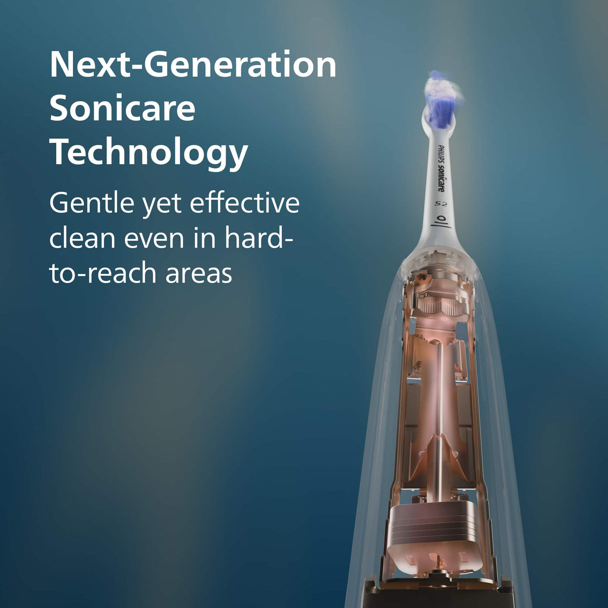 Philips Sonicare - 5700 Electric Toothbrush - Next-Generation Sonicare Technology, Pressure Sensor, 6 Brushing Settings - White