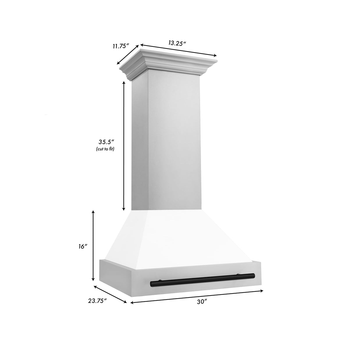 ZLINE Autograph Edition - 30 inches - Externally Vented - Wall Range Hood - Stainless Steel