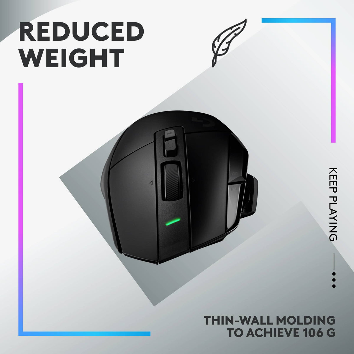 Logitech - G502 X PLUS LIGHTSPEED Wireless Optical Gaming Mouse with HERO 25K Sensor - Wireless - Black