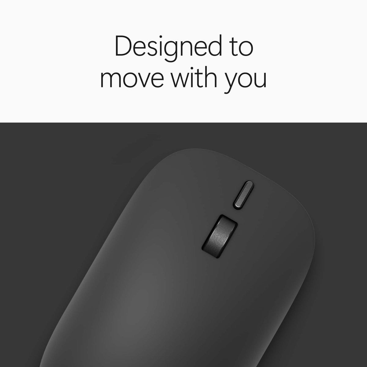 Microsoft - Surface Mouse - Bluetooth Ambidextrous Mouse with BlueTrack and Haptics - Wireless - Black
