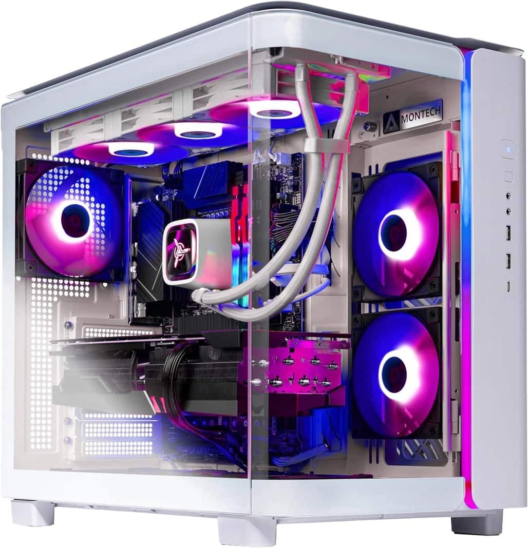 Skytech Gaming - King 95 Gaming PC - AMD Ryzen 7 9700X - 16GB Memory - NVIDIA GeForce RTX 5060 Ti 8G - 1TB NVMe SSD - White