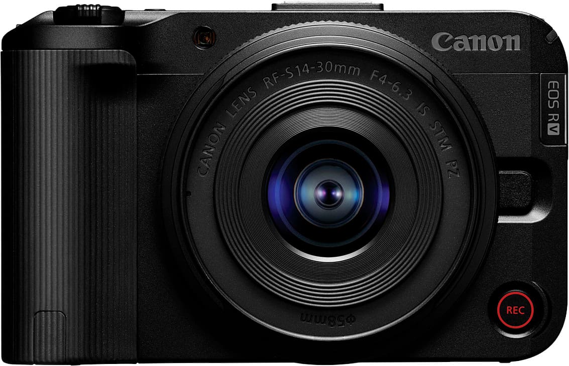 Canon - EOS R50 V 4K Video Mirrorless Camera with RF-S14-30mm F4-6.3 IS STM PZ Lens - Black