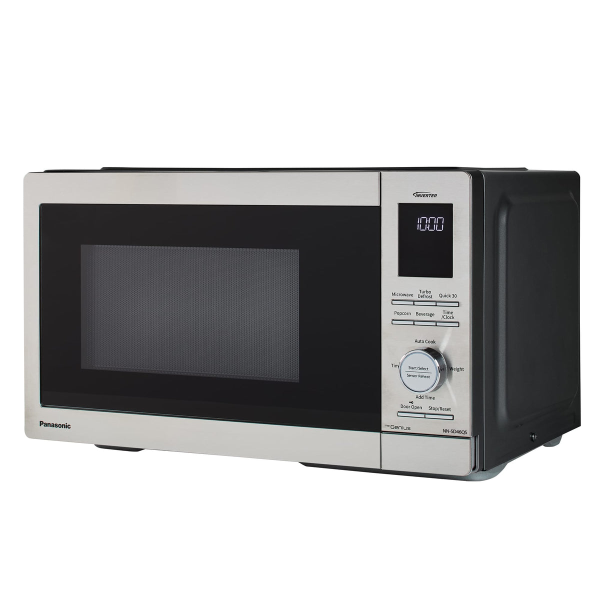 Panasonic - 0.9 Cu. Ft. Countertop Microwave with Inverter Technology and Genius Sensor - Silver