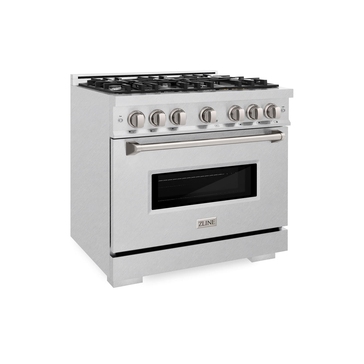 ZLINE - 36 in. Wide 6 Burner Classic Gas Range and Convection Oven (CGRS-36) - Stainless Steel
