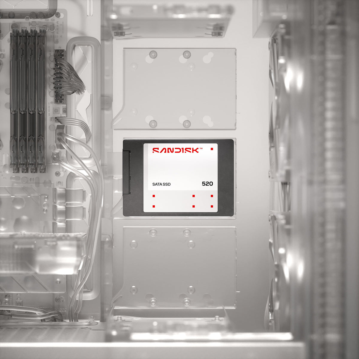 SANDISK - 4TB 520 Internal SATA SSD, 2.5”/7mm, up to 560 MB/s read speeds