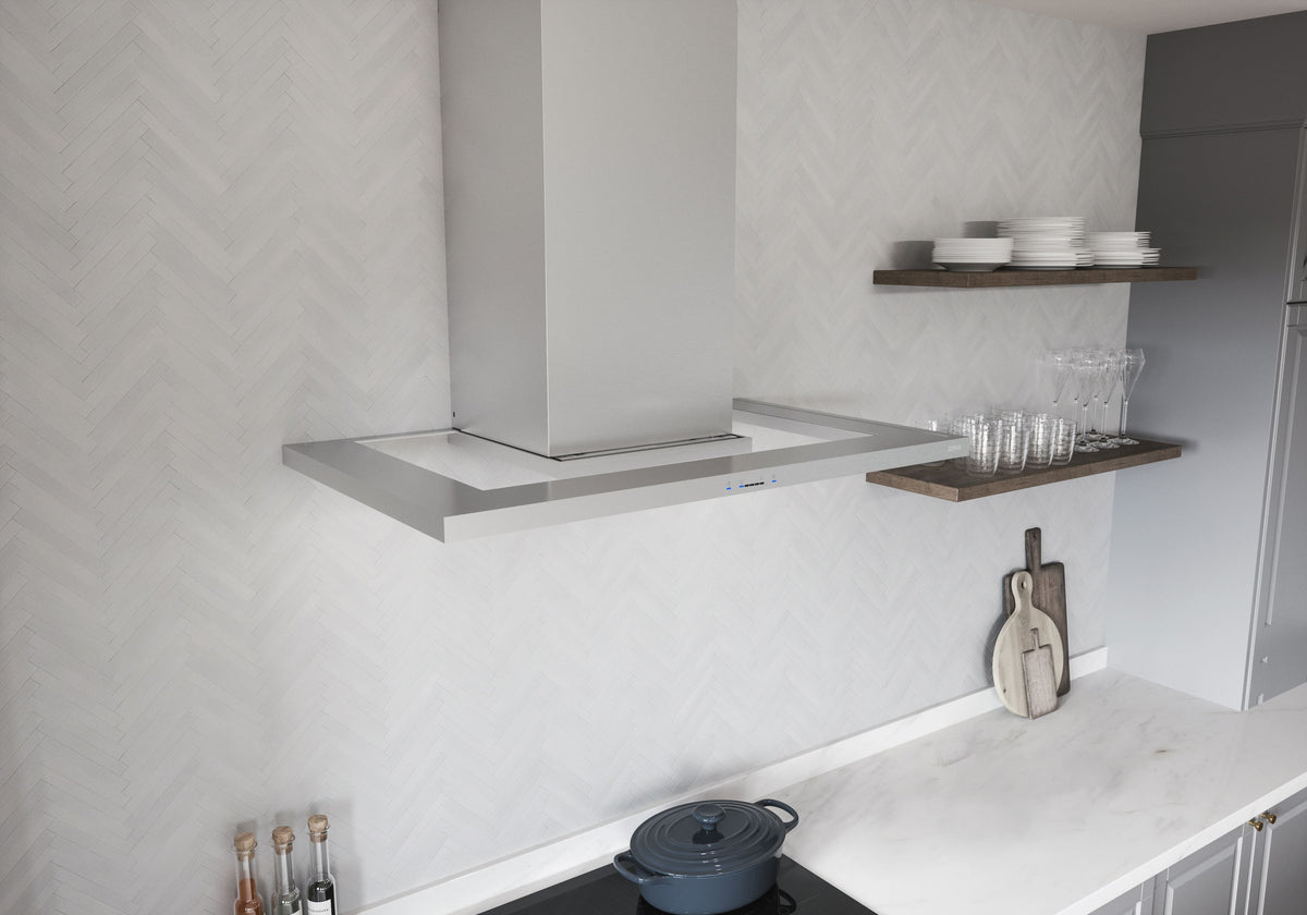 Zephyr - 36 inches - Convertible - Wall Range Hood - Stainless Steel
