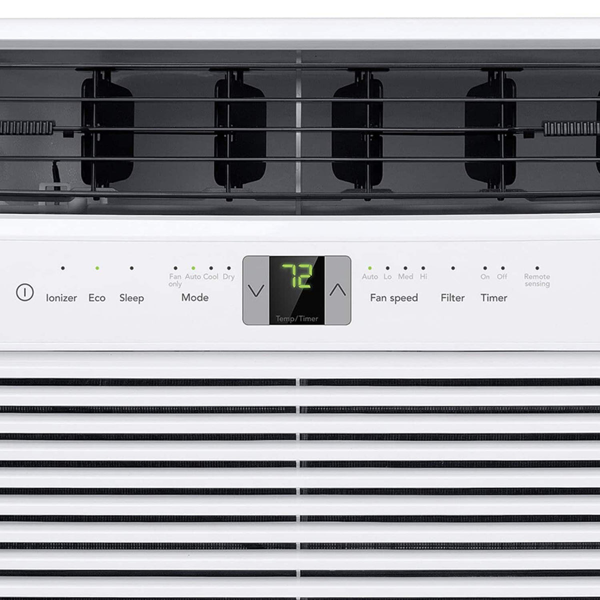 Frigidaire - 115V 10,000 BTU 450 Sq. Ft. Smart In Wall Air Conditioner with Remote - White