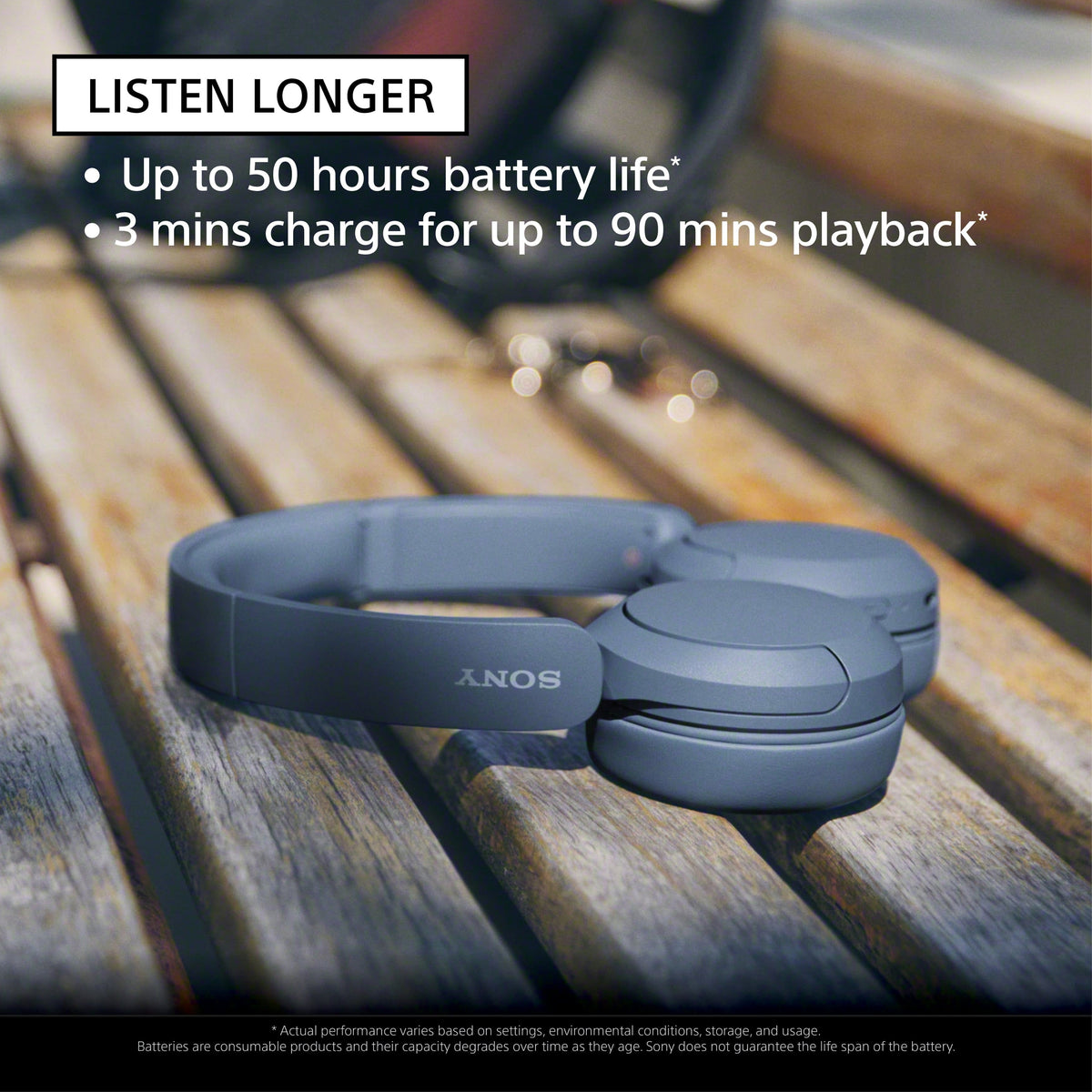 Sony - WH-CH520 Wireless Headphone with Microphone - Black