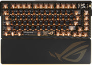 ASUS - ROG Azoth Extreme 75% Wireless Mechanical Gaming Keyboard with ROG NX V2 Snow Linear Switches and Color OLED Touchscreen - 20th Edition