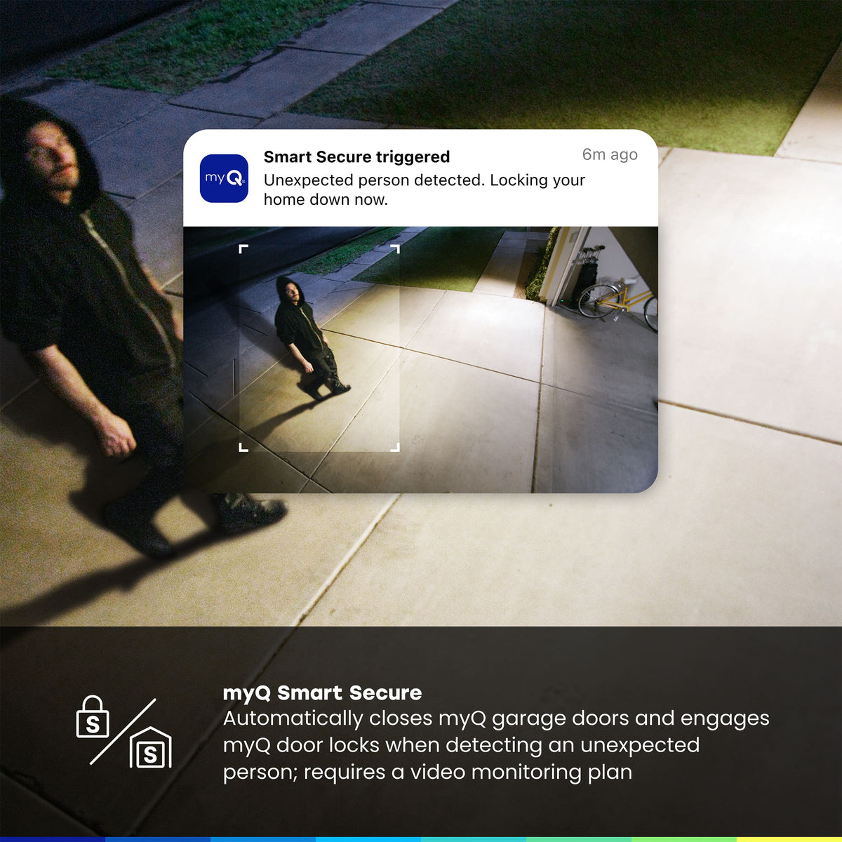 Chamberlain - myQ Outdoor Battery Security Camera - White