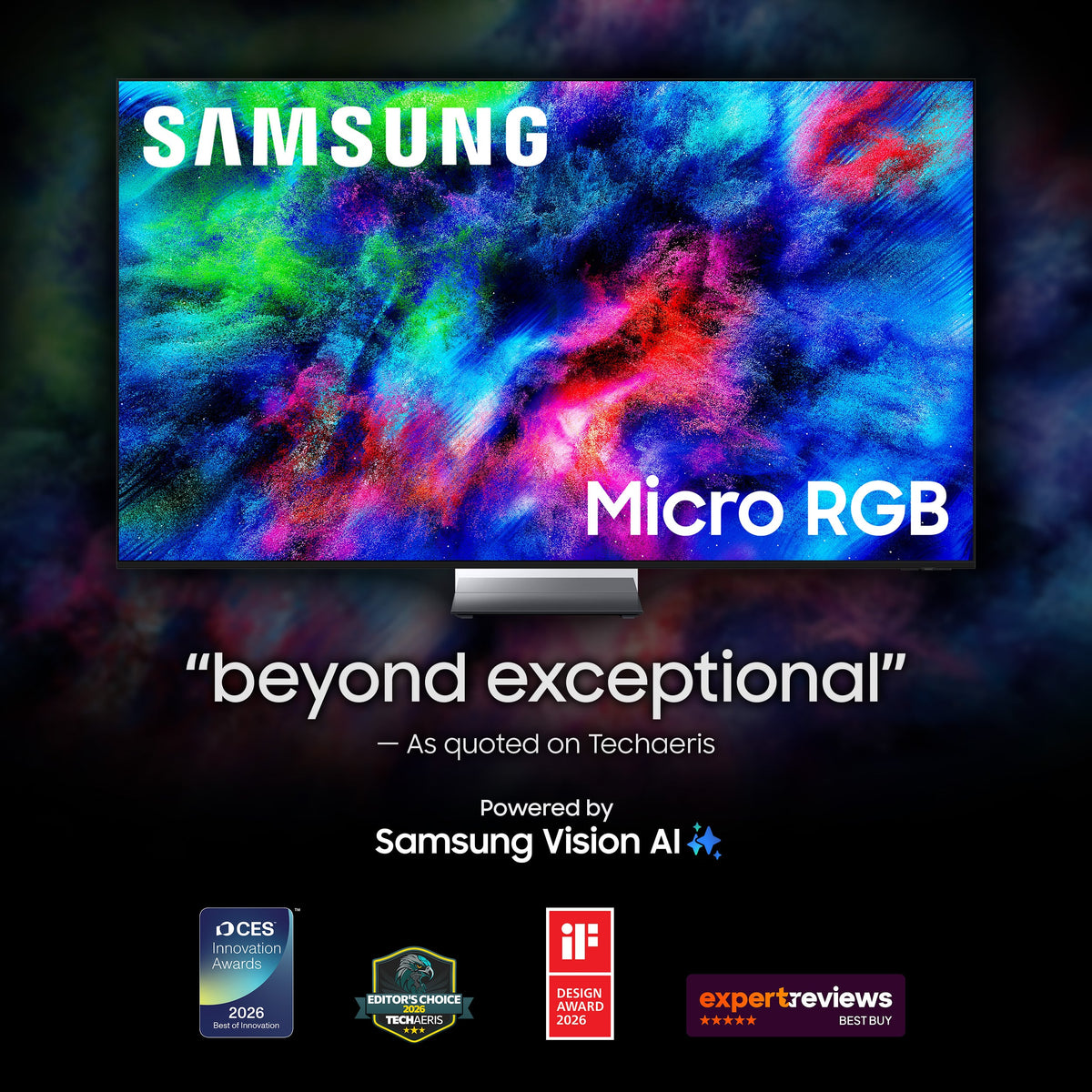 Samsung - 85" Class R95H Series Micro RGB 4K Glare-Free TV with SamsungVisionAI (2026)