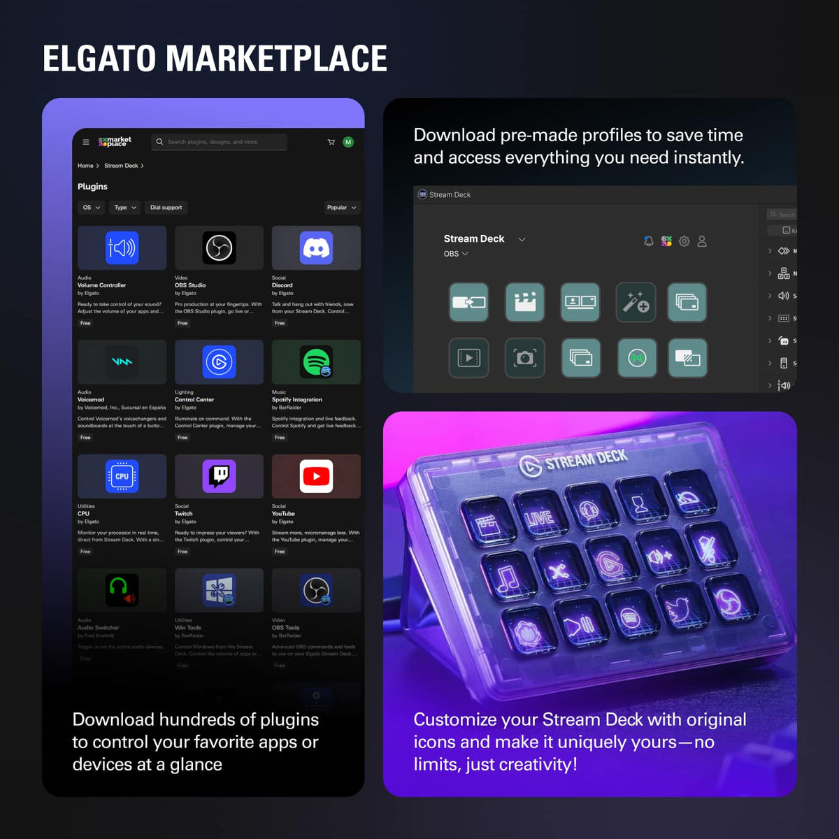 Elgato - Stream Deck + - White