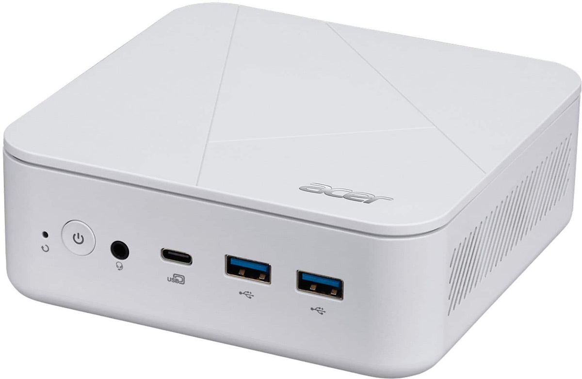 Acer - Revo Box RB102-13N0U-UB30 Mini PC Desktop - Intel Processor N150 2025 - 8GB DDR4 Memory - 512GB Storage - White