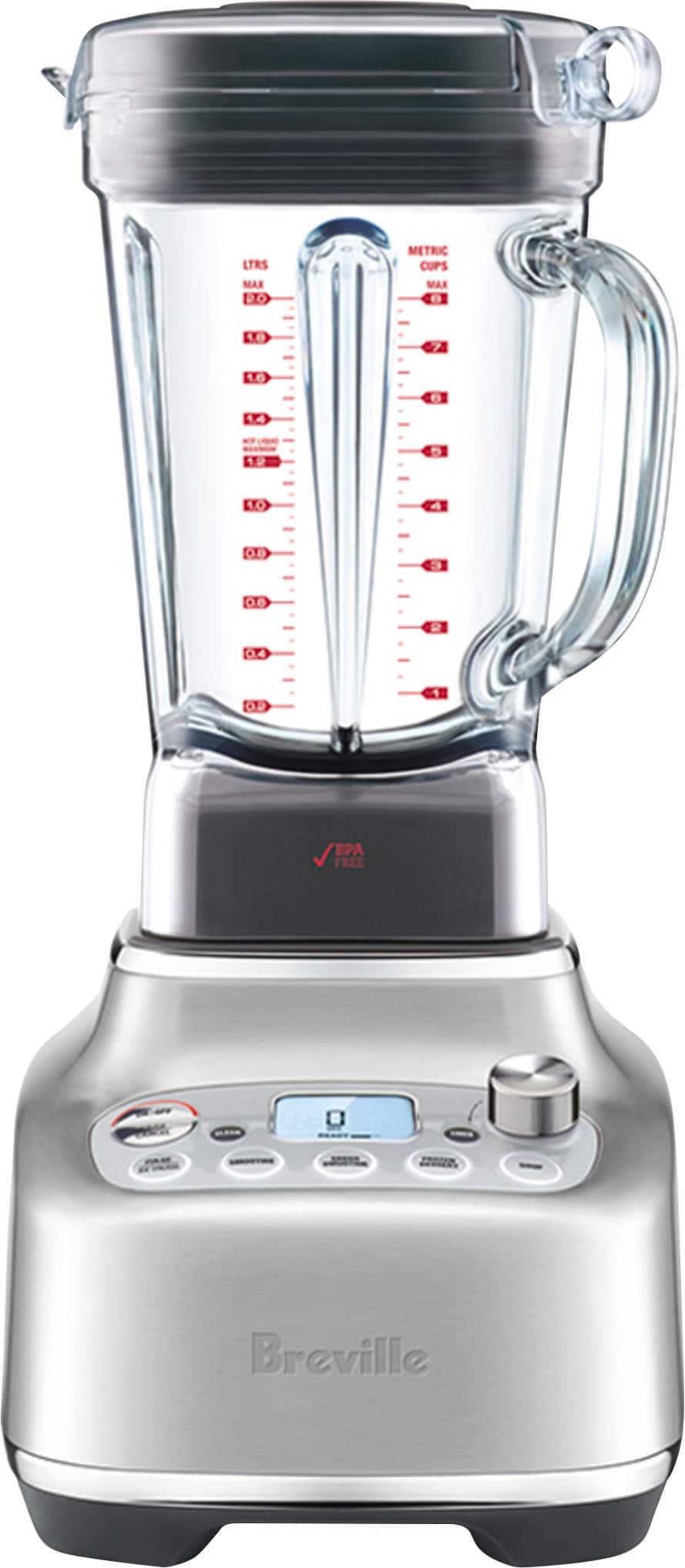 Breville - the Super Q Blender, 1600W, with 12 speed settings and 68 oz Jug - Brushed Stainless Steel
