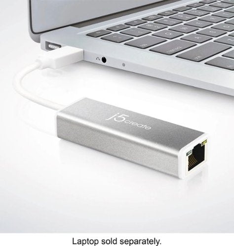 j5create - USB 3.0 Gigabit Ethernet Adapter - Silver