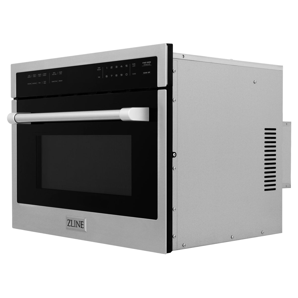 ZLINE - 24 in. 1.6 cu. ft. Built-in Convection Microwave Oven with Speed and Sensor Cooking - Stainless Steel