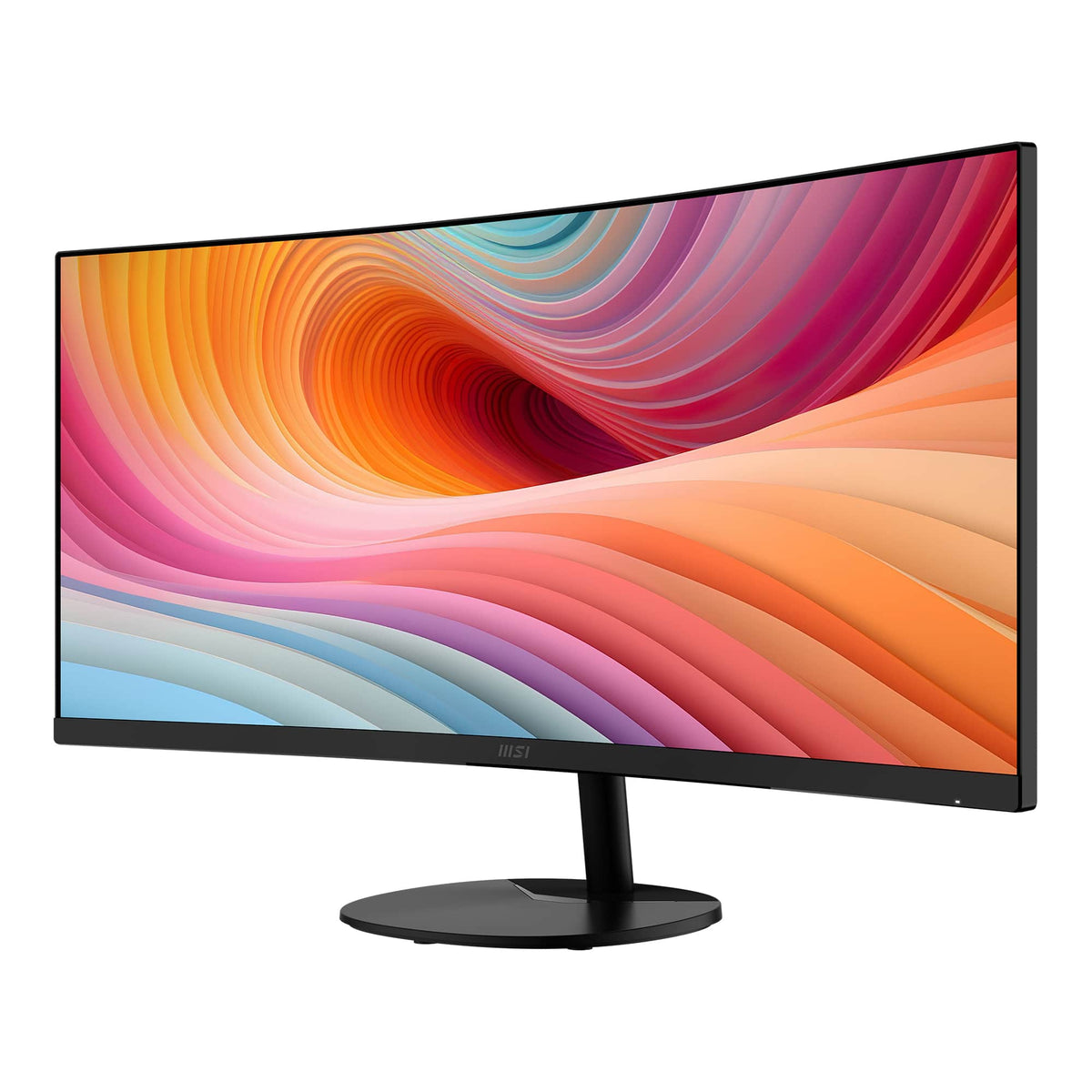 MSI - PRO MP341CQ E12 34" Curved UWQHD 120Hz 1ms VA Business Monitor with Built-in Speakers( (DisplayPort, HDMI ) - Black