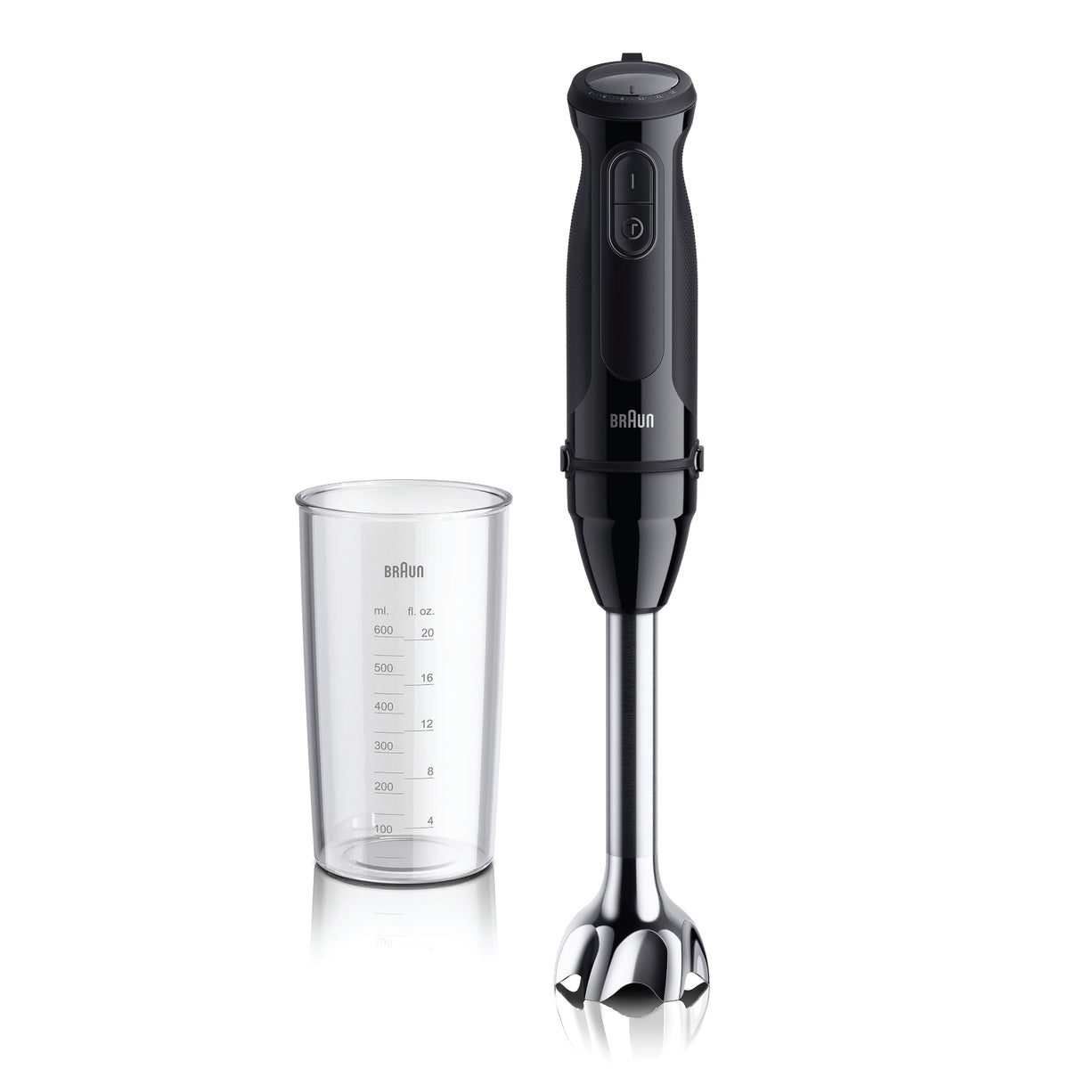 Braun - MultiQuick 5 Vario Hand Blender with Whisk & Mini Food Chopper - Black