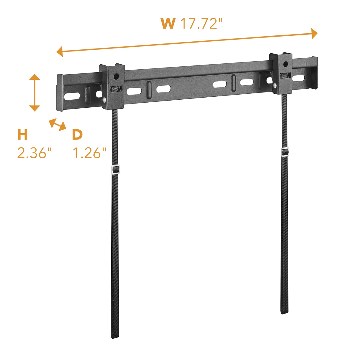 Insignia™ - Fixed TV Wall Mount for Most 19-55" TVs, Up to 65 lbs - Black