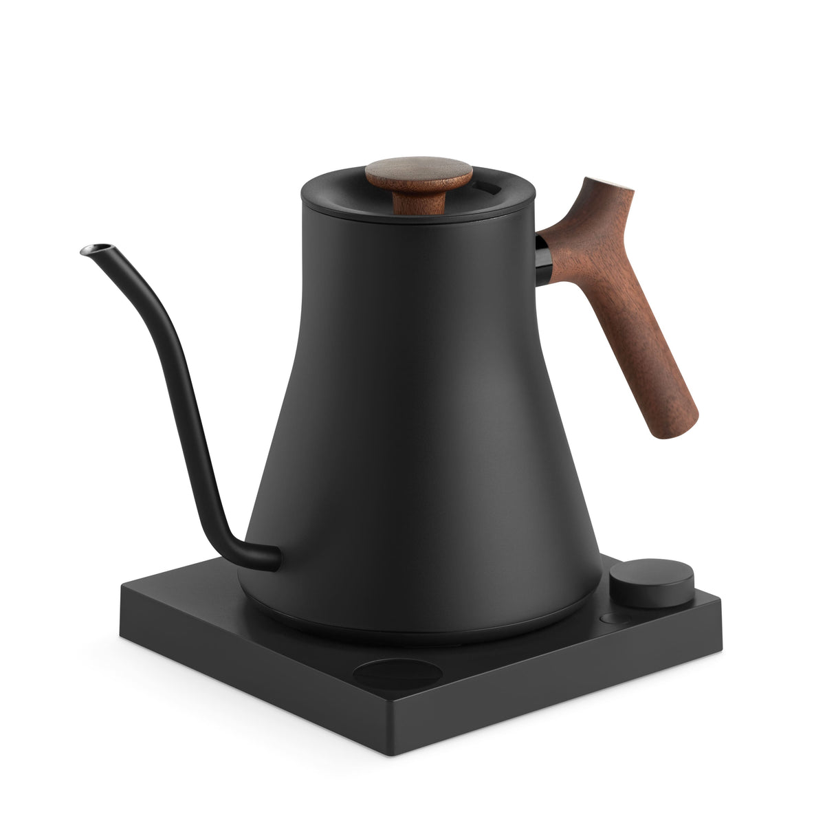Fellow - Stagg EKG Pro Electric Kettle with Precicse Temperature Control, Quick Heating, Timer & Scheduling, for Coffee & Tea - Matte Black w/ Walnut