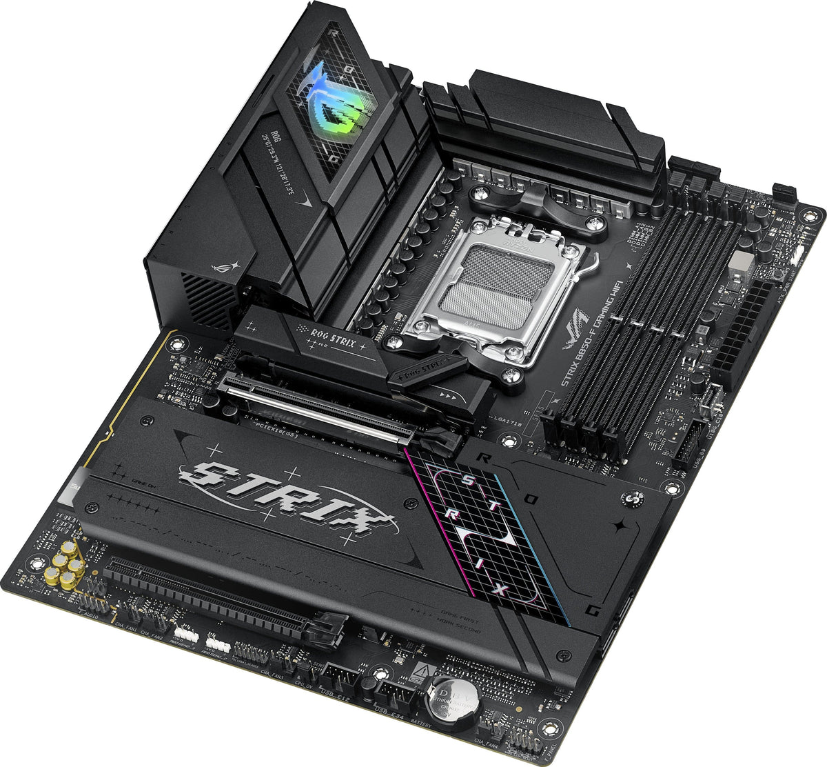 ASUS - ROG Strix B850-F GAMING WIFI (Socket AM5) AMD B850 ATX DDR5 Wi-Fi 7 Motherboard - Black