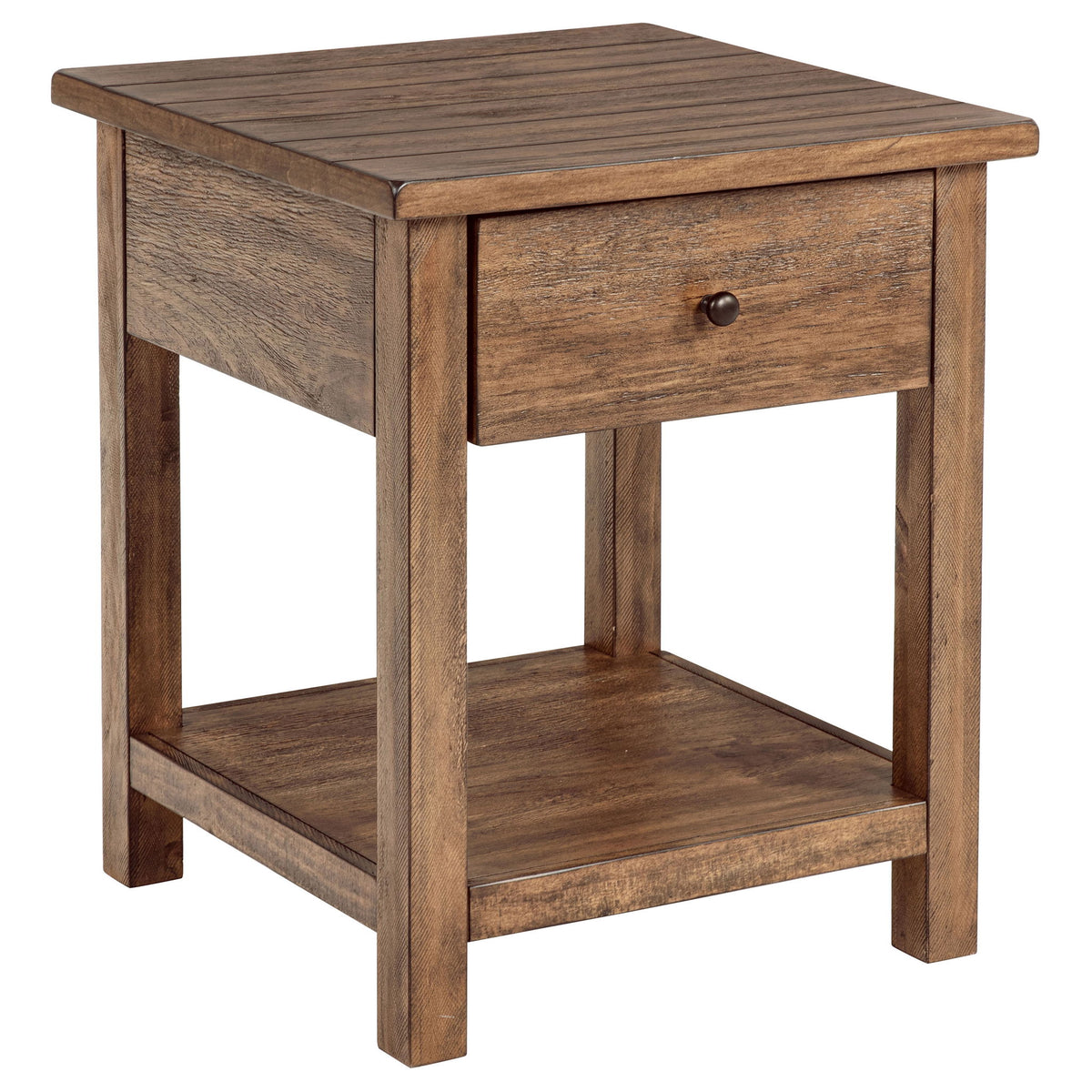 Castleton - Mesa Auxiliar de Madera con 1 Cajón y Estante