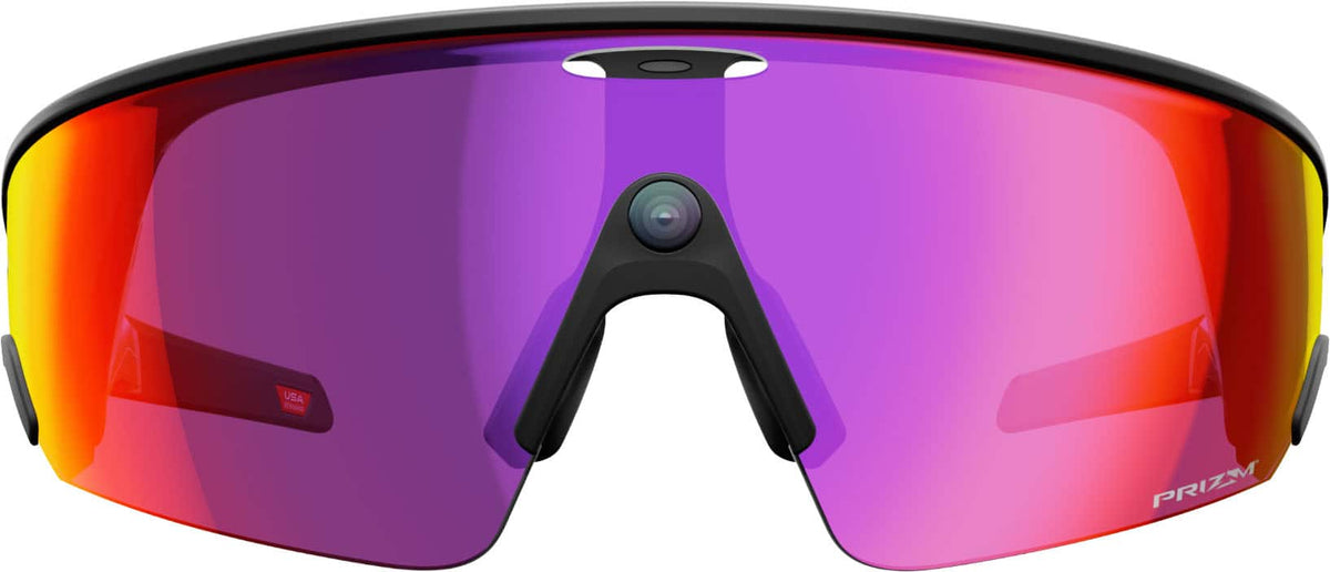 Oakley Meta - Vanguard with Meta AI, Audio, Photo, Video Compatibility - Prizm Road lenses - Black