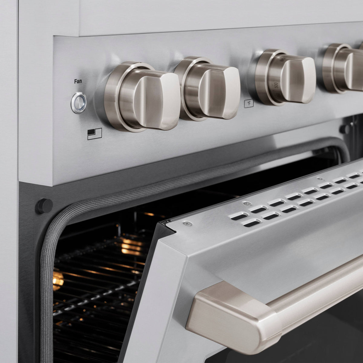 ZLINE - 30 in. Wide 4 Burner Paramount Gas Range with Convection Oven (SGR-BR-30) - Stainless Steel