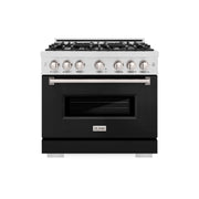 ZLINE - 36 in. Wide 6 Burner Classic Gas Range and Convection Oven (CGRS-BLM-36) - White Matte