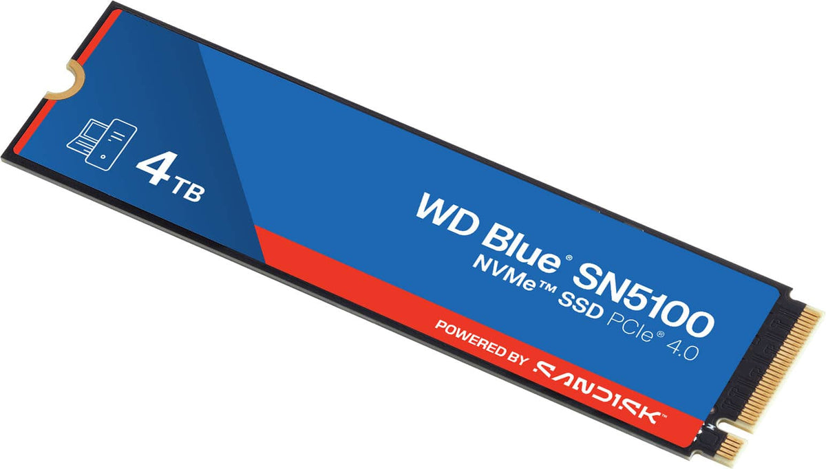 WD - Blue SN5100 4TB Internal SSD PCIe Gen 4 x4 NVMe for laptops and desktops