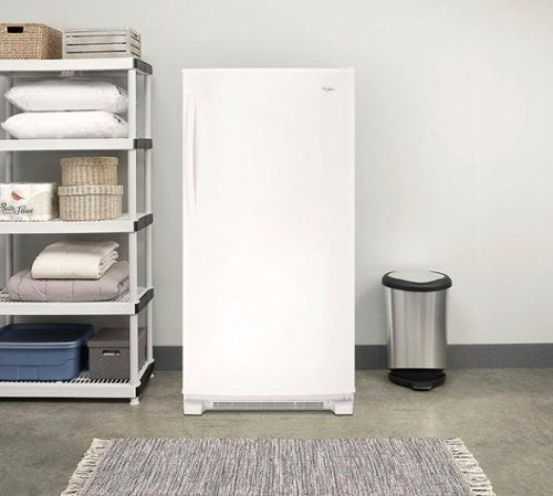 Whirlpool - 19.6 Cu. Ft. Frost-Free Upright Freezer with Temperature Alarm - White